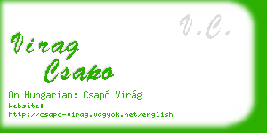 virag csapo business card