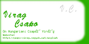 virag csapo business card